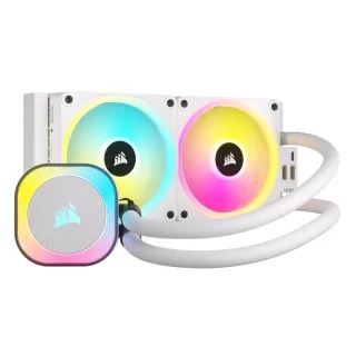 【CORSAIR 海盜船】iCUE LINK H100i RGB AIO水冷散熱器(白)