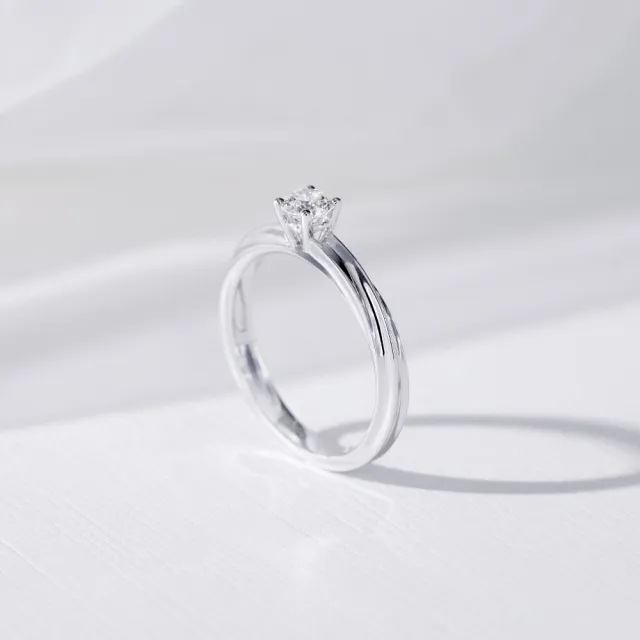 【PROMESSA】23分 18K金 如一系列 鑽石戒指 / 求婚戒(港圍13)
