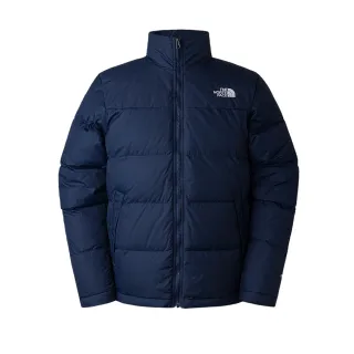 【The North Face 官方旗艦】北面男款藍色DWR防潑水保暖立領羽絨外套｜88R58K2(550蓬鬆度)