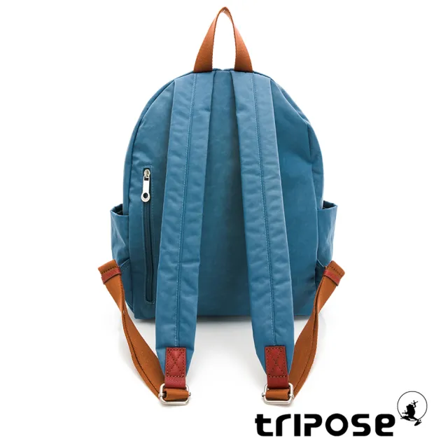 【tripose】CUBI微皺尼龍輕量後背包-大(湖畔藍)