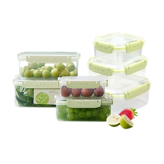 【SUNORO】4件組 食品級PP密封保鮮盒 廚房冰箱收納盒 儲物盒(可冷凍/微波加熱)