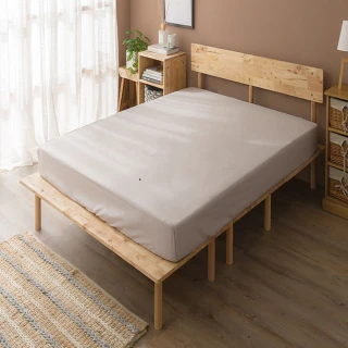 【生活工場】自然簡約生活平板式5尺雙人床架