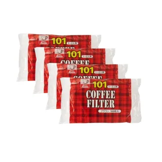 【Kalita】NK101 無漂白咖啡濾紙 1-2人份 100張x 4入組(咖啡濾紙 濾紙)