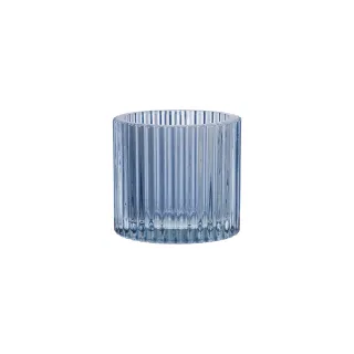 【生活工場】BRIGHT流線燭杯-海洋藍(S)