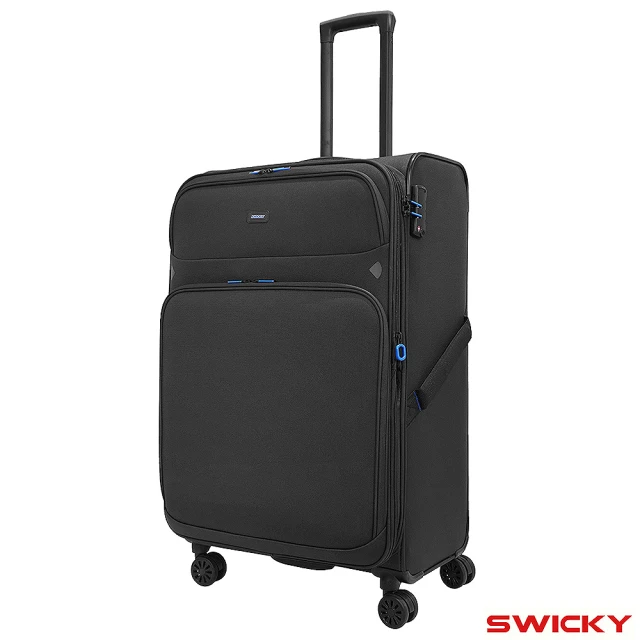 SWICKY 28吋復刻都會系列旅行箱/布面行李箱/布箱(黑)