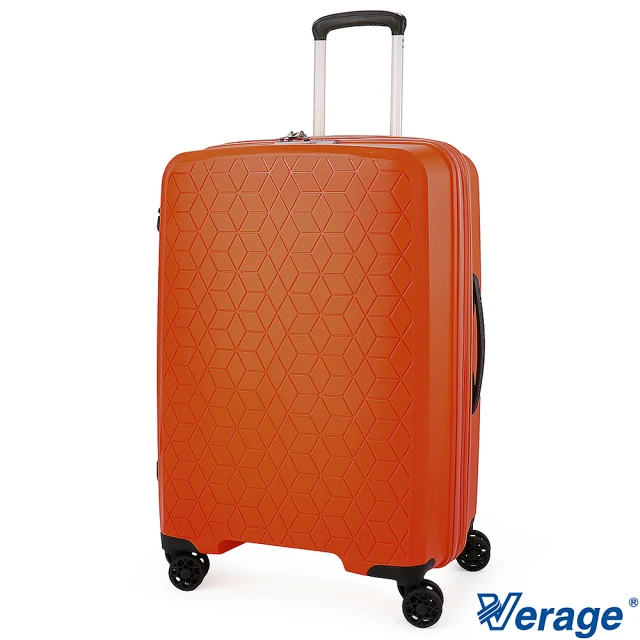 Verage 維麗杰 25吋鑽石風潮系列旅行箱/行李箱(橘)