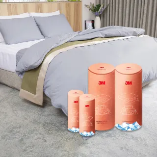 【3M】全面抗蹣涼感防蹣純棉兩用被床包四件組(雙人加大8x7)