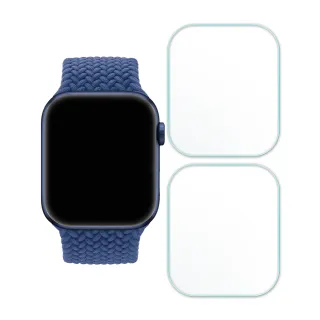 【RedMoon】Apple Watch SE3/SE2/SE/6/5/4/3/2/1 3D高清透明TPU奈米水凝膜滿版螢幕保護貼 2入 40/44mm