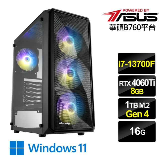 華碩平台 i7十六核GeForce RTX 4060Ti W