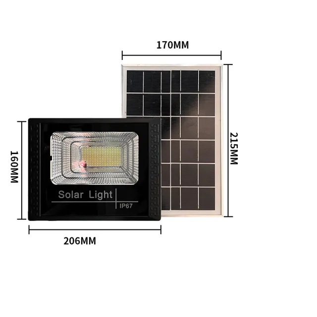 【伊德萊斯】200W 太陽能感應燈(太陽能工業照明燈 戶外太陽能路燈 遙控光控感應 免佈線 免安裝)