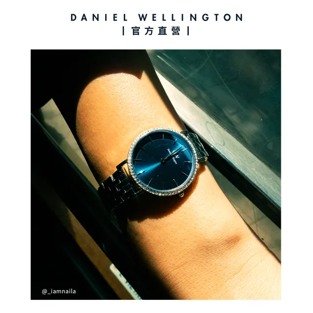 【Daniel Wellington】DW 手錶 Petite Lumine Bezel 28mm 星環珠寶式鎏金錶-兩色任選(DW00100664)