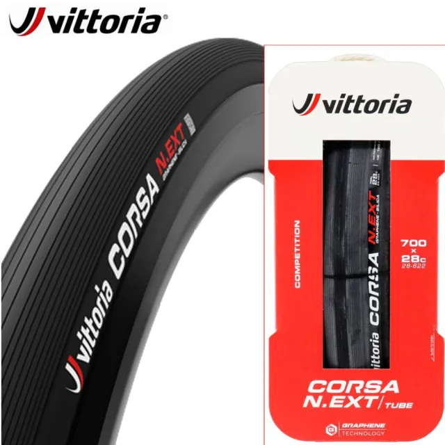 【Vittoria 維多利亞】Corsa N.EXT 700X28C tube(公路車胎 石墨烯2.0 耐用度提昇40%)