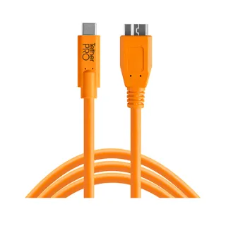 【TETHER TOOLS】CUC3315-ORG TETHER Pro 傳輸線 USB-C to 3.0 Micro-B(正成公司貨)