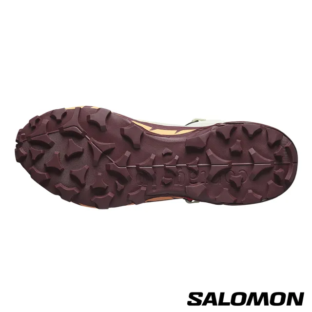 【salomon官方直營】女 CROSS HIKE 2 Goretex 中筒登山鞋(苜蓿灰/哈密瓜/深褐紫)