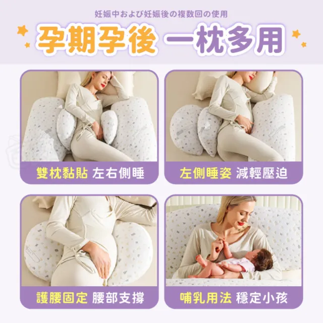 多功能孕婦側睡枕買一送一 免運費(哺乳枕/月亮枕/靠枕/睡枕/授乳枕/躺枕)