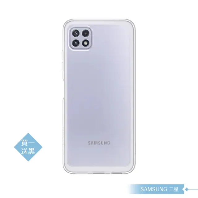 【Samsung 三星】買一送一 原廠Galaxy A22 5G專用 輕薄透視背蓋(公司貨)