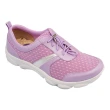 【Kimo】飛織羊皮拉繩休閒鞋 女鞋(粉紫色 KBCSF054479)