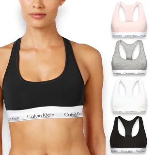 【Calvin Klein 凱文克萊】CK 女生 棉質 莫代爾冰絲透氣 鬆緊帶 運動內衣 無襯 女款 背心(多色可挑 F3785)