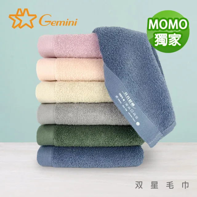 【Gemini 雙星】100%純棉飯店大浴巾2入(自帶掛繩)-多色任選