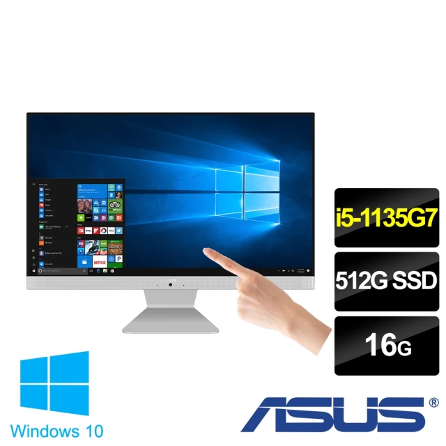 ASUS 華碩ASUS 華碩 福利品 24型i5觸控液晶電腦(V241EAT/i5-1135G7/16G/512G SSD/W10)