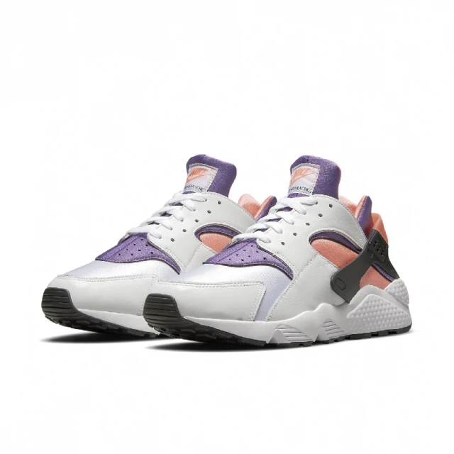 NIKE 耐吉 武士鞋 Air Huarache 男鞋 白 紫 橘 襪套 休閒鞋(DD1068-101)