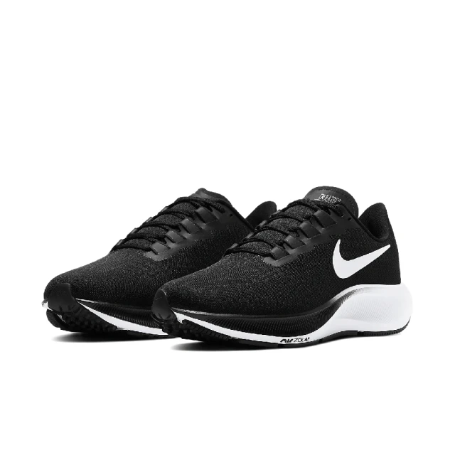 NIKE 耐吉NIKE 耐吉 慢跑鞋 Wmns Air Zoom Pegasus 37 寬楦 女鞋 黑 白 氣墊 小飛馬 運動鞋(CZ0807-002)