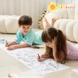 【kikimmy】兒童自黏無痕著色塗鴉捲紙彩繪組(6款紙捲+12色彩色鉛筆)