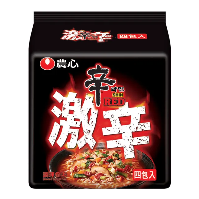 【NONG SHIM】農心 激辣辛拉麵4入(480g)