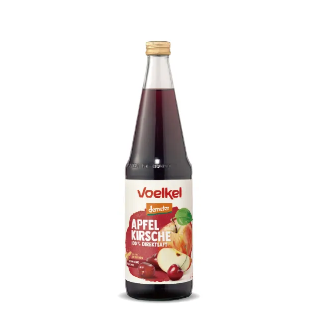 【O’Life 機本生活】Voelkel 蘋果櫻桃汁-demeter(700ml/瓶)