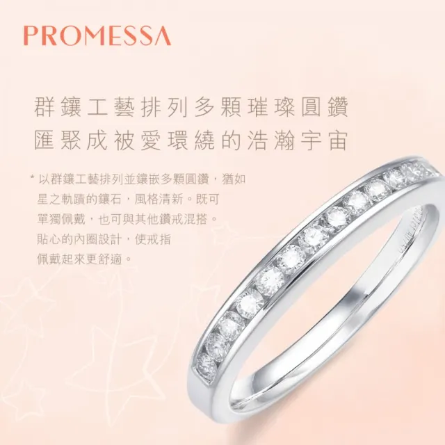 【PROMESSA】30分 18K金 星宇系列 鑽石戒指 / 線戒