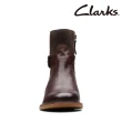 【Clarks】女靴 Cologne Strap 個性飾釦異材質拼接短靴 真皮靴(CLF74772B)