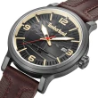 【Timberland】男錶 WESTERLEY系列腕錶 ReBOTL拼接皮帶-灰/咖啡色46mm(TDWGN0029104)