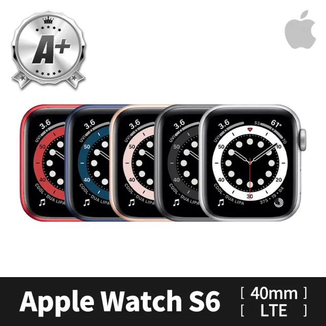 Apple 蘋果】A 級福利品Apple Watch S6 LTE 40mm 鋁金屬錶殼(副廠配件