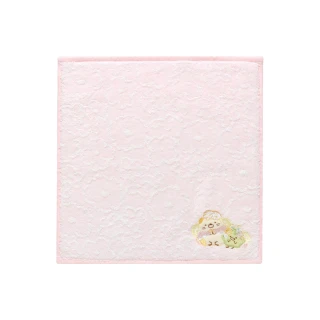 【San-X】角落生物 花園精靈系列 棉質迷你方巾 角落小夥伴 粉紅