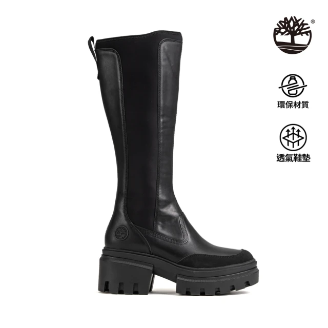TimberlandTimberland 女款黑色全粒面皮革高筒靴(A5YMR015)