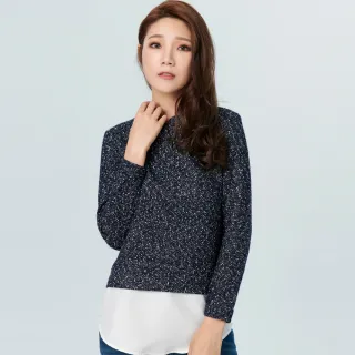 【BOBSON】女款假兩件式上衣(38085-53)