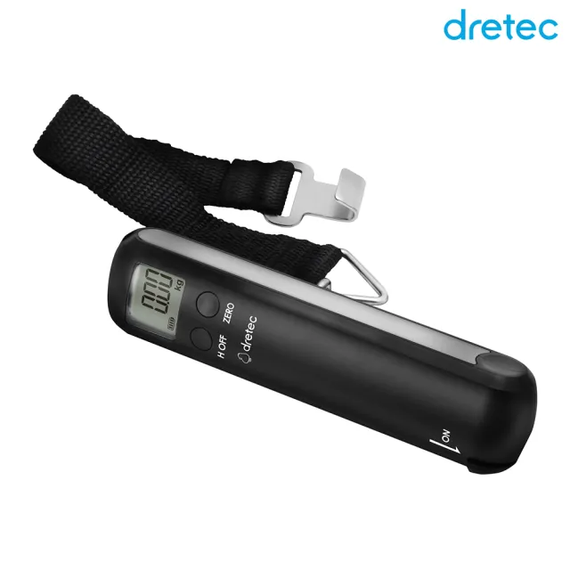 【DRETEC】日本 Dretec Luggage Scale 電子行李秤 附捲尺 LS-108(LS-108BK 非供交易使用)