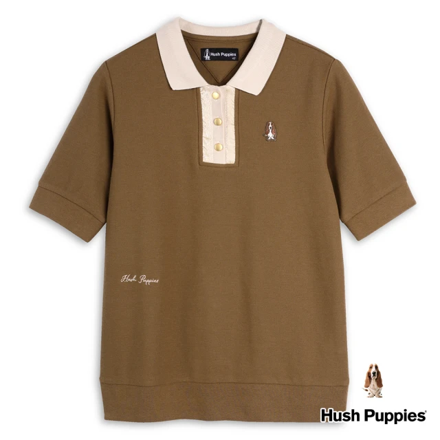 Hush Puppies 女裝 POLO衫 經典款徽章印花刺