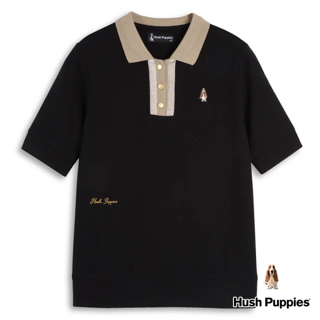 Hush Puppies 女裝 POLO衫 經典款徽章印花刺