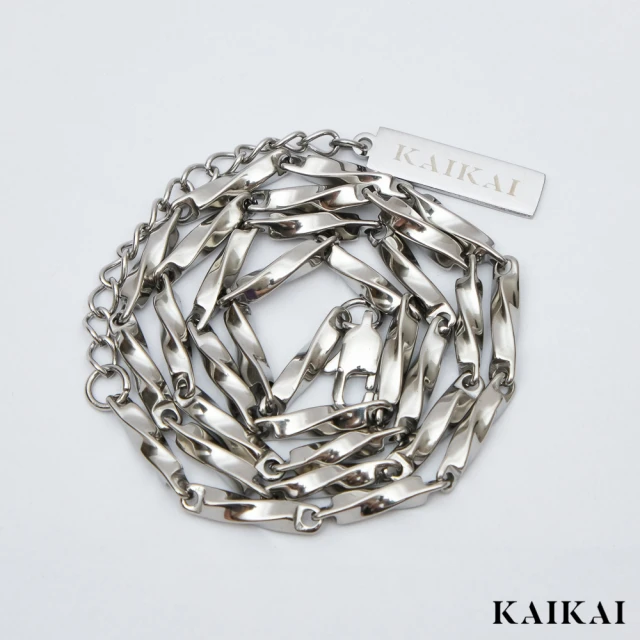 KAI KAI 莫比烏斯鈦鋼項鍊(男款/女款 可調整長度 鈦鋼細項鍊 嘻哈飾品搭配)