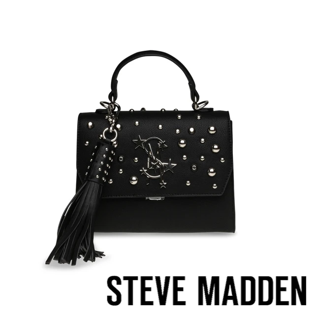 STEVE MADDEN BCELEST 流蘇鉚釘信封包(黑色)