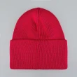 【CANADA GOOSE】CANADA GOOSE大北極圈地圖布章LOGO美麗諾羊毛針織毛帽(紅)