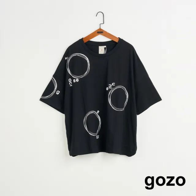 【gozo】MOMO獨家款★限量開賣 圈圈圈圈擴型T恤(三色)