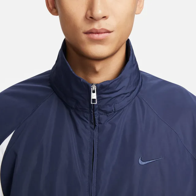 NIKE 耐吉】外套男款運動外套風衣外套AS M NK SWOOSH WVN JKT 藍白