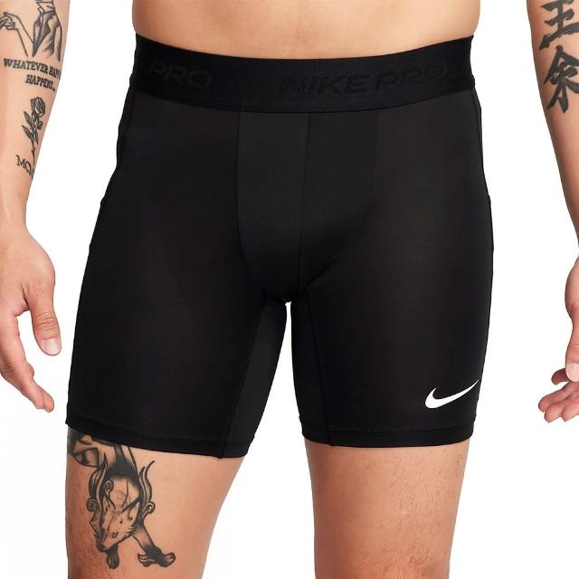 【NIKE 耐吉】Pro Dri-FIT 男款 黑色 LOGO 訓練 緊身 運動 舒適 休閒 束褲 短褲 FB7959-010