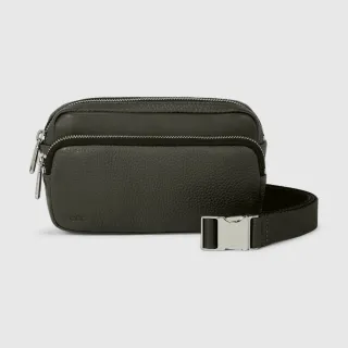 【ecco】Waist Bag 真皮腰包(暗松綠 910766290903)