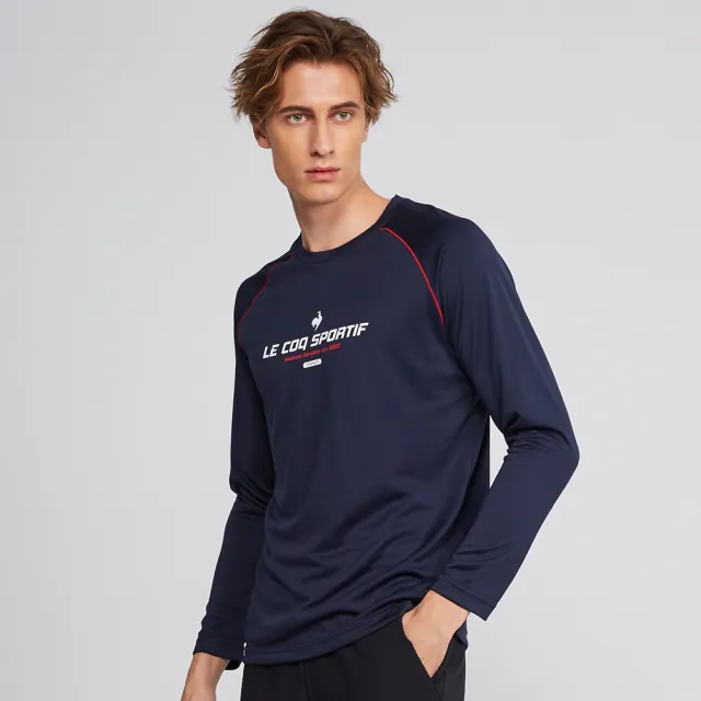 LE COQ SPORTIF 公雞】吸濕排汗運動生活長袖T恤男款-2色-LOS21801