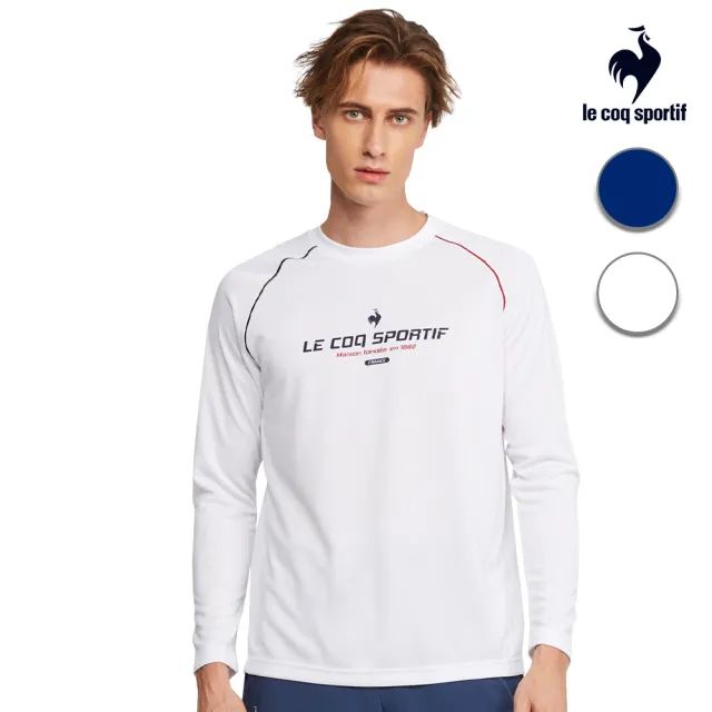 LE COQ SPORTIF 公雞】吸濕排汗運動生活長袖T恤男款-2色-LOS21801