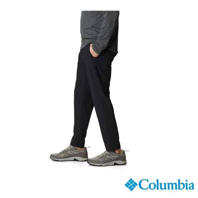 【Columbia 哥倫比亞 官方旗艦】男款-Columbia Hike™防潑長褲-黑色(UAE93510BKHF)