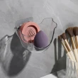 【Airy 輕質系】美妝蛋粉撲透明收納架(美妝工具收納架 / 瀝水收納架 / 飾品收納架)